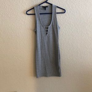 Grey knit dress